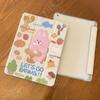 Cartoon Cute Small Animal Action Pattern iPad Tri-fold Model Flip Case for iPad Pro2024 11 13 Pro12.9 2022 2018 Pro11 Air5/4 with Pencil Holder