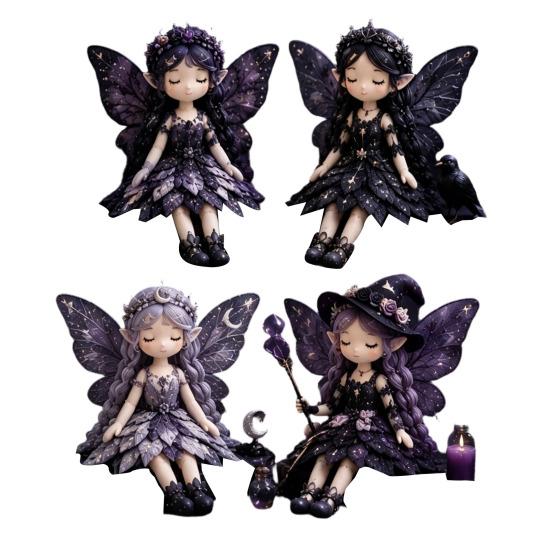 Cute Fairy Dolls Comprehensive Patchwork Kit Ring Fabric Green 30 Cm 1 Pc