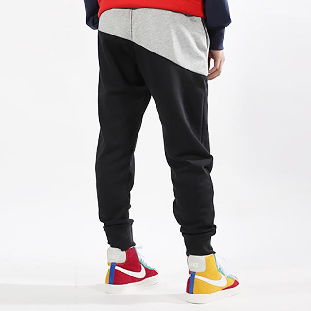 Nike Большой логотип Инь Ян сращенные трикотажные манжеты повседневные спортивные брюки мужские брюки черный серый BV5298-064