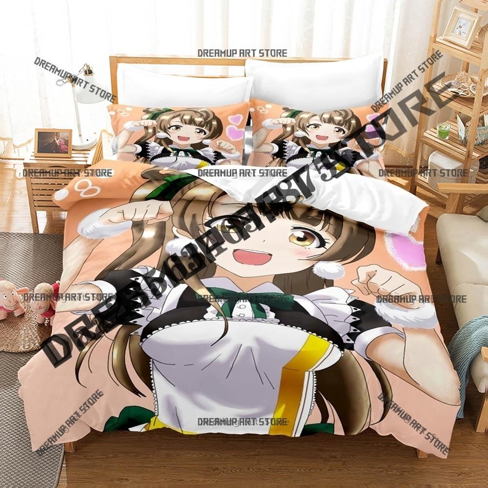 Модный постельный комплект Love Live Котори Минами Односпальный Двуспальный Полный Queen King Размер Постельное белье для детской спальни Комплекты с пододеяльником Комплект простыней