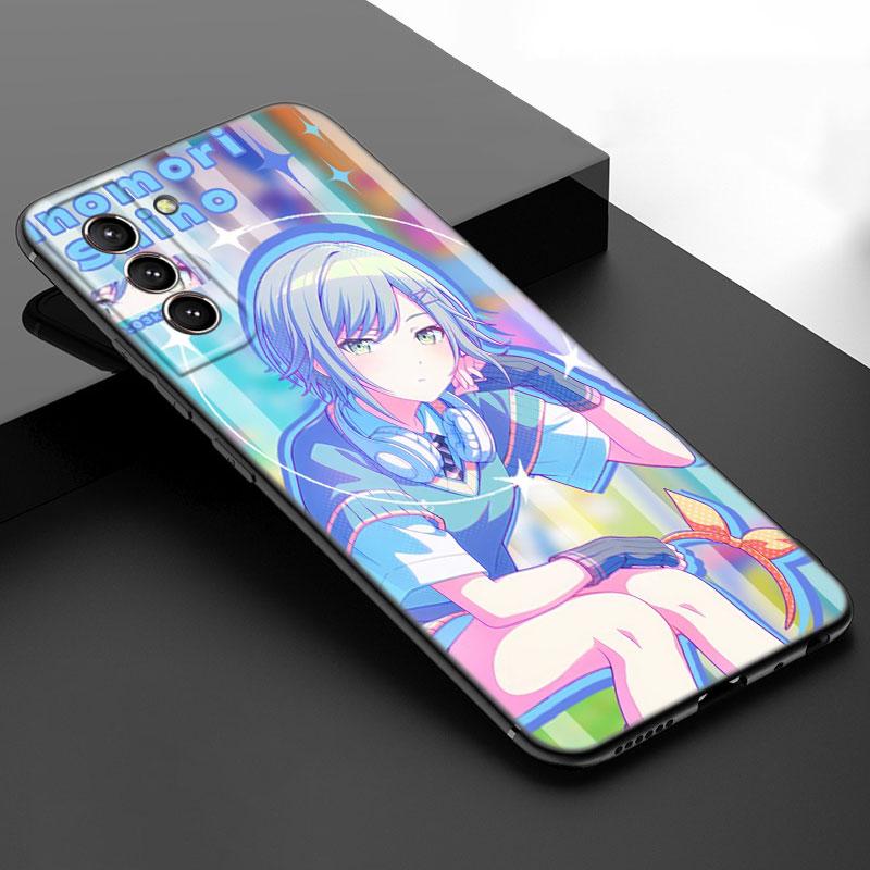 Game Project Sekai Black Silicone Phone Case For Samsung Galaxy S23 S21 S20 FE S24 S22 Ultra S10E S10 S9 S8 Plus