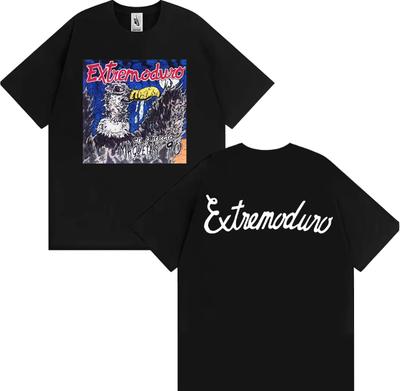 Футболка с принтом Rock Band EXTREMODURO Tour 2025, мужская одежда, хип-хоп, панк, уличные футболки, повседневная хлопковая футболка с коротким рукавом