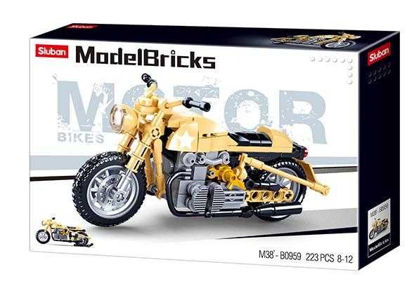 Klocki Sluban Mb Motor Motocykl Wojskowy 223 - B0959