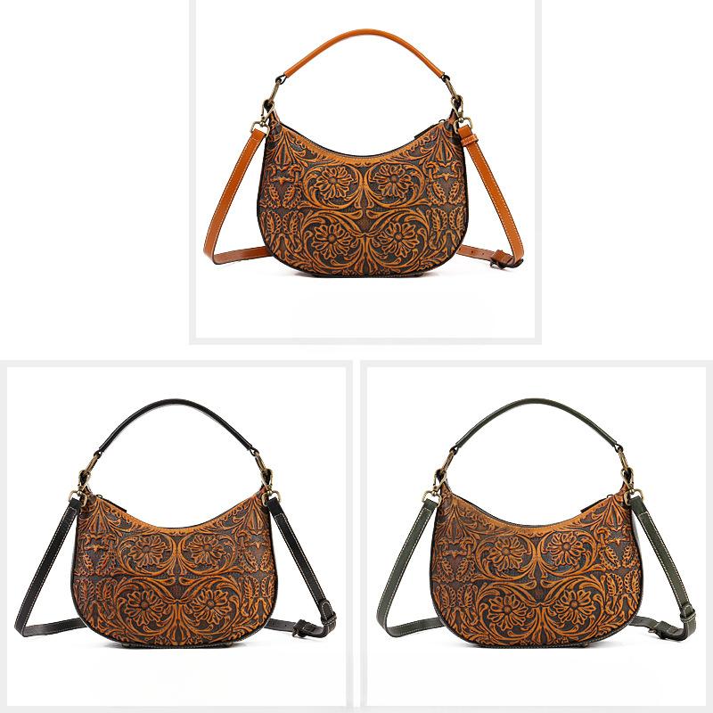 Летняя роскошная женская сумка Niche, сумка через плечо на одно плечо, ретро-сумка из натуральной кожи, женская сумка, модная сумка подмышкой для женщин