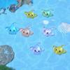 10Pcs/lot Multicolors Mini Devil Fish Miniatures Resin Ornaments Fish Tank Decoration Micro Landscape