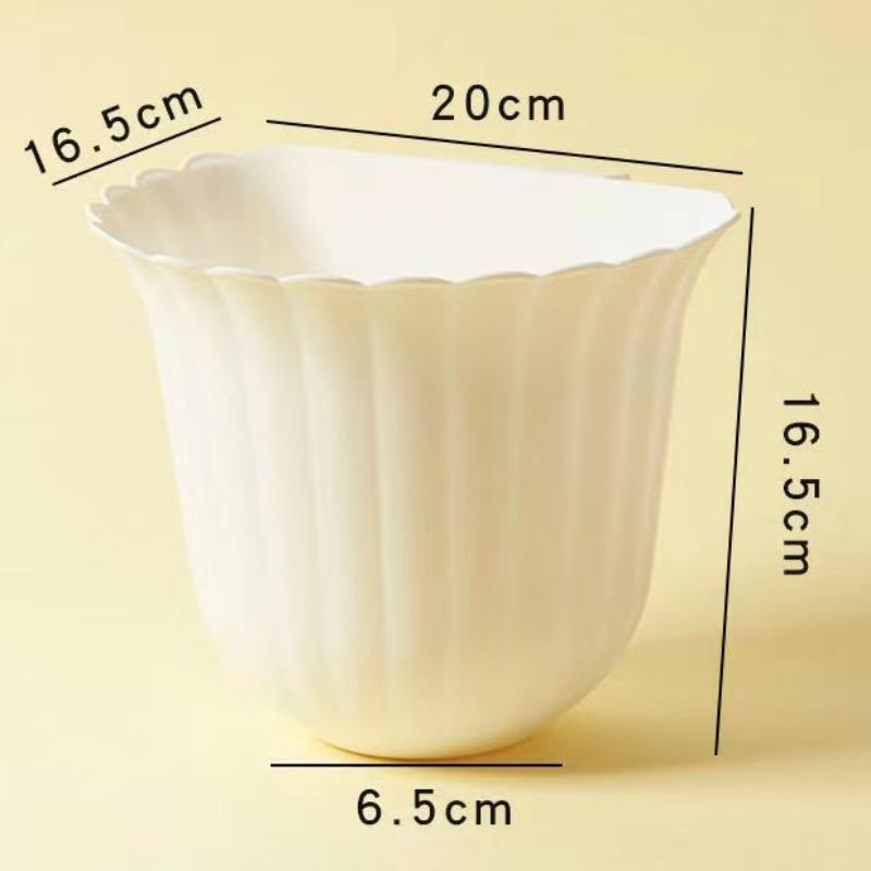 Mini Kitchen Cabinet Door Hanging Garbage Bin Can Desk Trash Storage Container Flower Pots