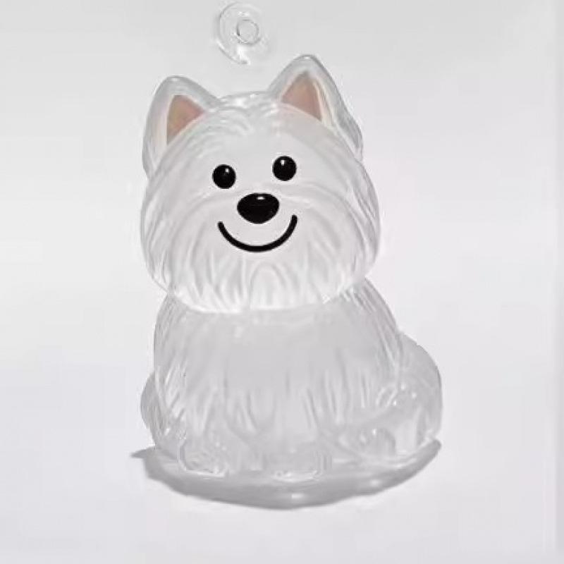 Cute Puppy Clear Hair Storage Box - Animal Fur Ball Keepsake Hanging Ornament, Decorative Dustproof Display Case Gift