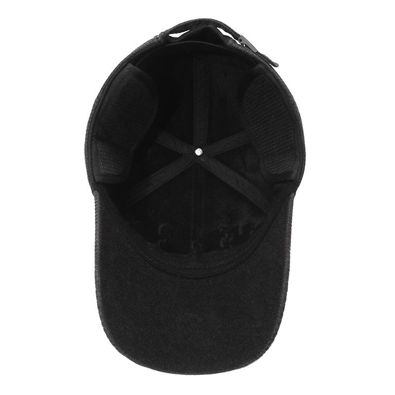 NORTHWOOD Men's Winter Warm Baseball Caps Windproof Cold-proof Baseball Hats Ear Protection Velvet Thickened Baseball Hat