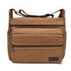 Men's Canvas Shoulder Bag Casual Travel Crossbody Bags for Men Messenger Bags Multi Pocket Large Capacity Sling Bag Men