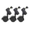 3pcs Light Stand Wheels with Brake 16MM 360 Degrees Rotating Quiet Easy To Install Tripod Swivel Casters