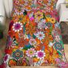 Пододеяльник с цветочным принтом в стиле ретро Мандала Queen Color Lotus Flower, комплект постельного белья Abstract Art, экзотическое бохо-покрывало