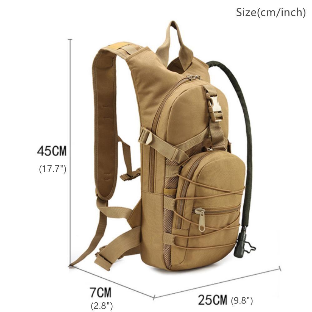 3L Running Water Bag Hiking Hydration Backpack Military Camel Rucksack for Camping Outdoor Fishing Cycling Water Pouch