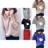 Elegant Women Winter Warm Turtleneck Sweater Pullover Perfect For Cold Days