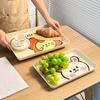 Cartoon Breakfast Tray Rectangular Serving Tray Reusable Fruit Dessert Tray Multifunctional Kitchen Serving Platter