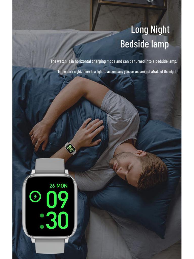 Спортивные смарт-часы H9PLUS: Звонки по Bluetooth, мониторинг здоровья, отслеживание шагов и информационные оповещения.