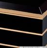 Ланч-бокс для отдыха Сделано в Японии 3 яруса Размеры Diamond Takamori Kurobuchi Gold x x J-kitchens (Bento Box) 6.5 19.7см 19.7см 19.7см