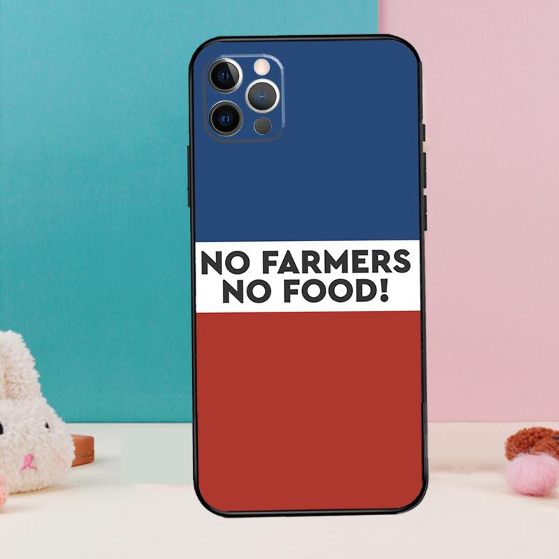 No Farmers No Food Trots Op De Boer Phone Case For iPhone 14 15 16 Pro Max 11 12 13 Pro X XR XS Max Plus Cover