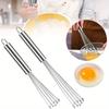 1PC Handheld Egg Beater Rust-proof Egg Wave Bead Whisk Set Handheld Egg Cream Whisk Kitchen Baking Tools