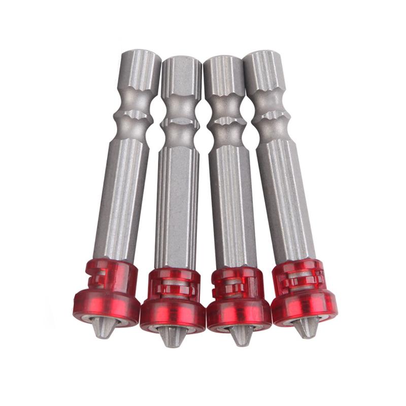 4PCS Power Screwdriver Strong Magnetic Cross Bit Power Drill Circle Bit 50mm Air Batch DriverToolsPower Single BitWind Driver