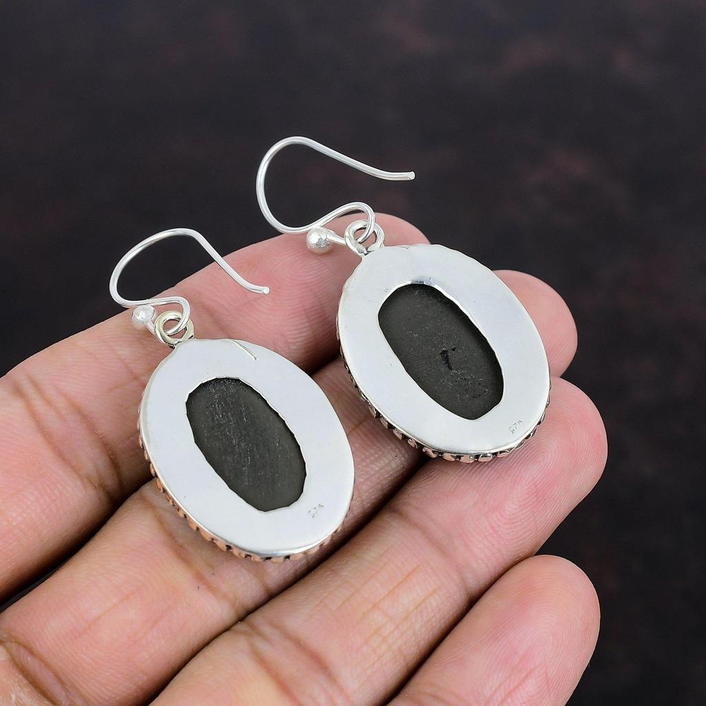 Серьги из ракушек Abalone Shell, винтажные серьги из стерлингового серебра 925 пробы, ювелирные изделия ручной работы, подарки для нее, дизайнерские серьги, антикварные ювелирные изделия