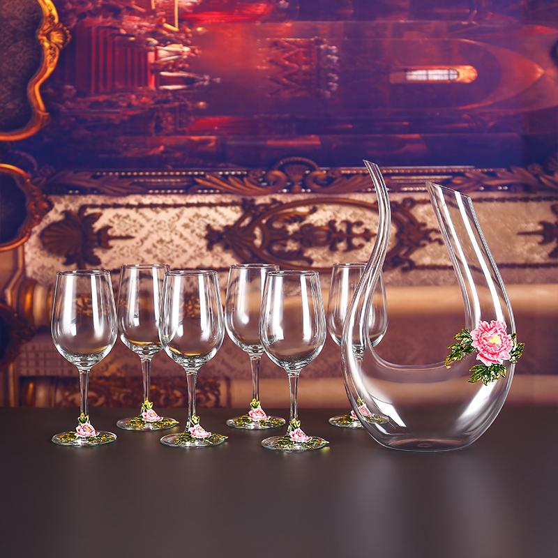 Бокал для красного вина, набор бокалов, хрустальный бокал, винный графин, фляга, диспенсер для вина, барная посуда, наборы для вина, изысканные подарки