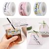 120PCS/Roll Multicolor Appreciate Greeting Tags 3x1 Inch Sealing Labels Thank You Stickers