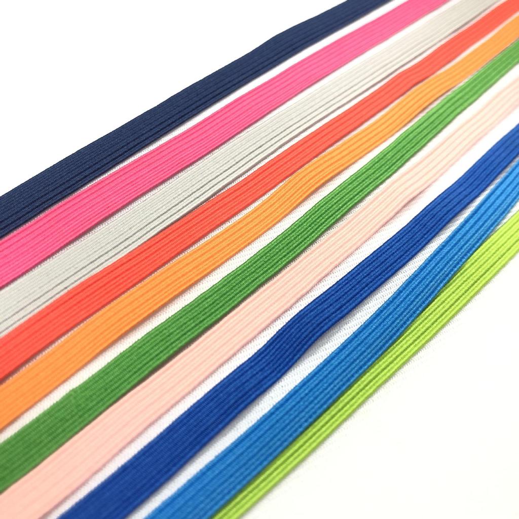 Эластичная плоская резинка - 300 цветов, заказ 1 рулон