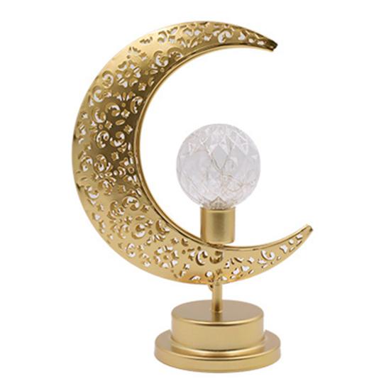 Металлическая светодиодная лунная лампа, мерцающее бесплатное мягкое освещение, креативный полый дизайн, ночник для спальни, украшение для прикроватной настольной лампы