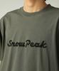 Snow Peak Typography Short and XXL T-Shirt TS-25AU003, Sleeve, Men's Women's, Gray,