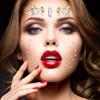 9 комплектов DIY наклейки для лица драгоценные камни русалка лицо драгоценности наклеить на кристалл горный хрусталь фестиваль лицо