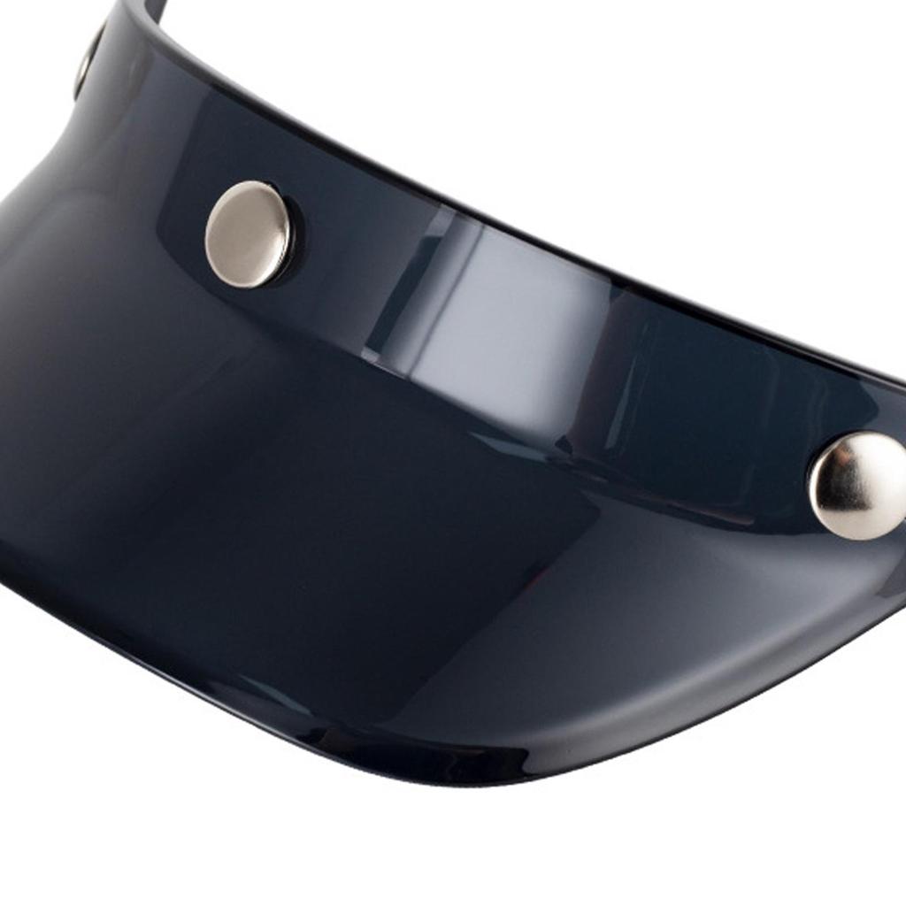 Helmet Visor Peak 3 Snap Visor Sunshield Peak for Retro Helmets Half Helmets 3/4 Helmets Helmets with 3 Buttons Accessories