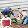 Gardening Tool Storage Bag with Ergonomic Handle Large Capacity Multiple Pockets Waterproof Versatile Tote Storage Organizer