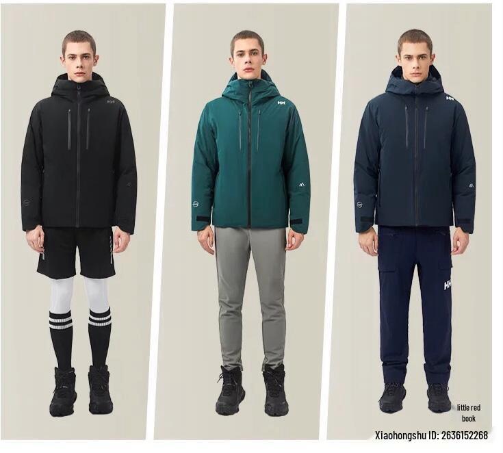 Helly Hansen HH Cross-border 25 Мужская модная зимняя горнолыжная куртка с герметичным капюшоном и ветрозащитным пухом.