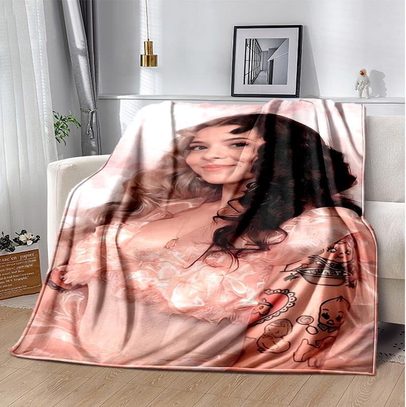 Melanie Martinez Flannel Blanket Soft Warm All-Season Throw, Design for Camping, Car Travel, Hiking Sofa, Bed, Office Perfect Gift for Parties