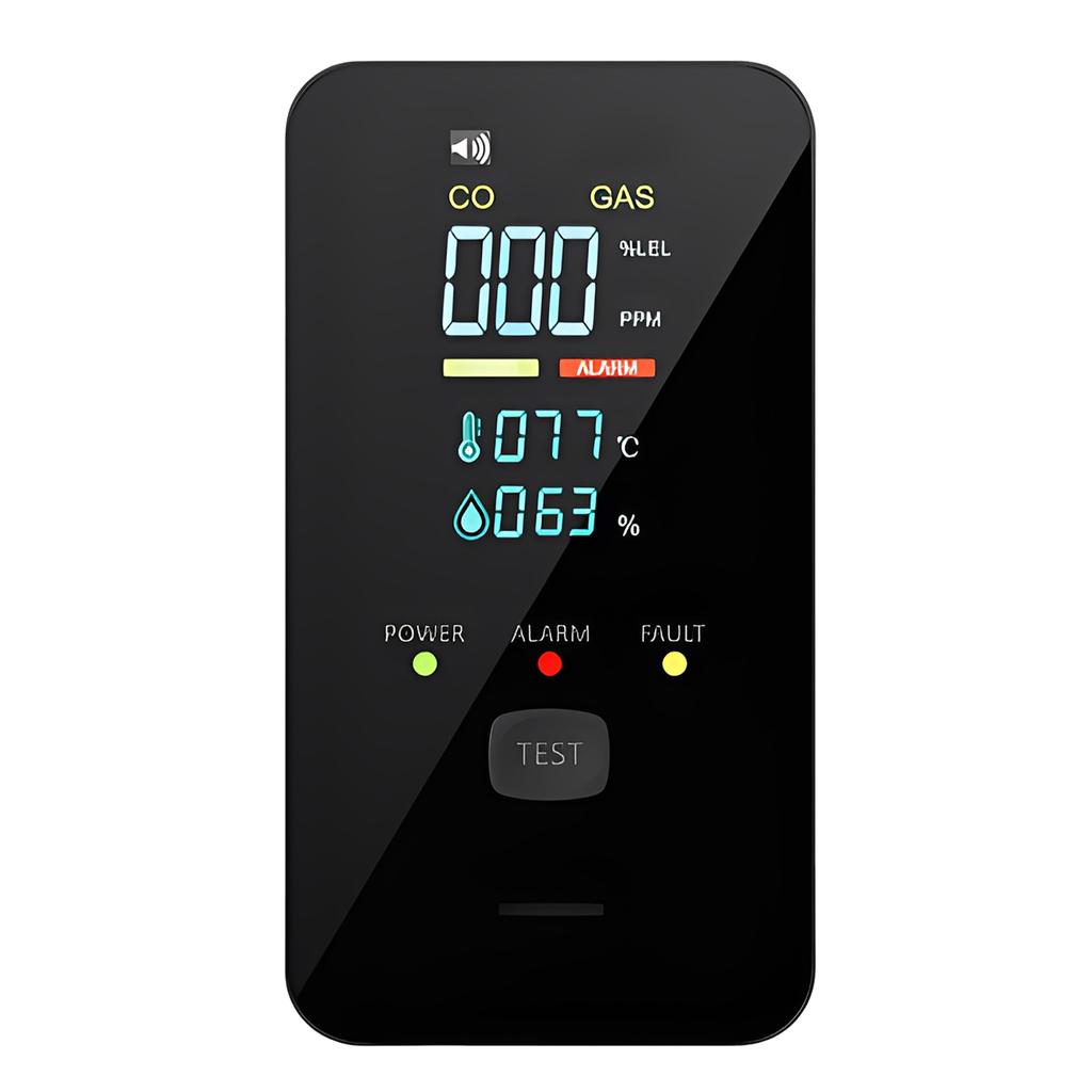 Natural Gas Detector Alarm Plug in with LED Color Display Rv Methane Gas Detector Fast Response for Home RV Camping Apartment