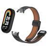 Для Xiaomi Mi Band 10 9 8 Кожаный ремешок для часов Магнитная застежка Наручный браслет для Miband 10 9 8 NFC Correa Ремешок для часов Браслеты Металлический интерфейс