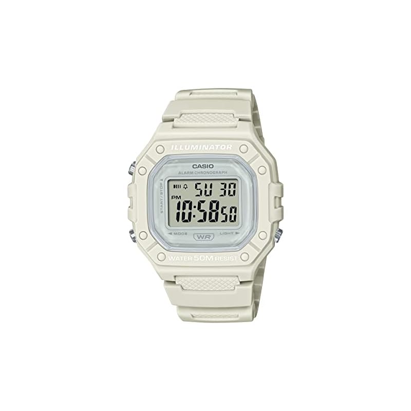 [Casio] CASIO Стандартные цифровые часы W-218HC-8AV Мужские/Женские Дешевые Casio Бежевые Зарубежная модель [Б/у]