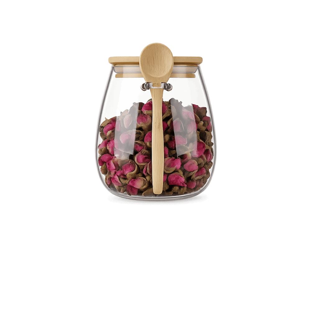Leak-Proof Glass Storage Jars Wide Mouth Glass Canister Jar Kitchen Canisters Grains