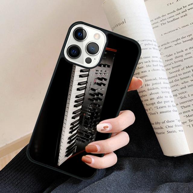 Винтажный Синтезатор Moog Печать Чехол для Телефона Задняя Крышка для iPhone 17 Air 16 15 14 13 11 12 Pro Max Plus Coque