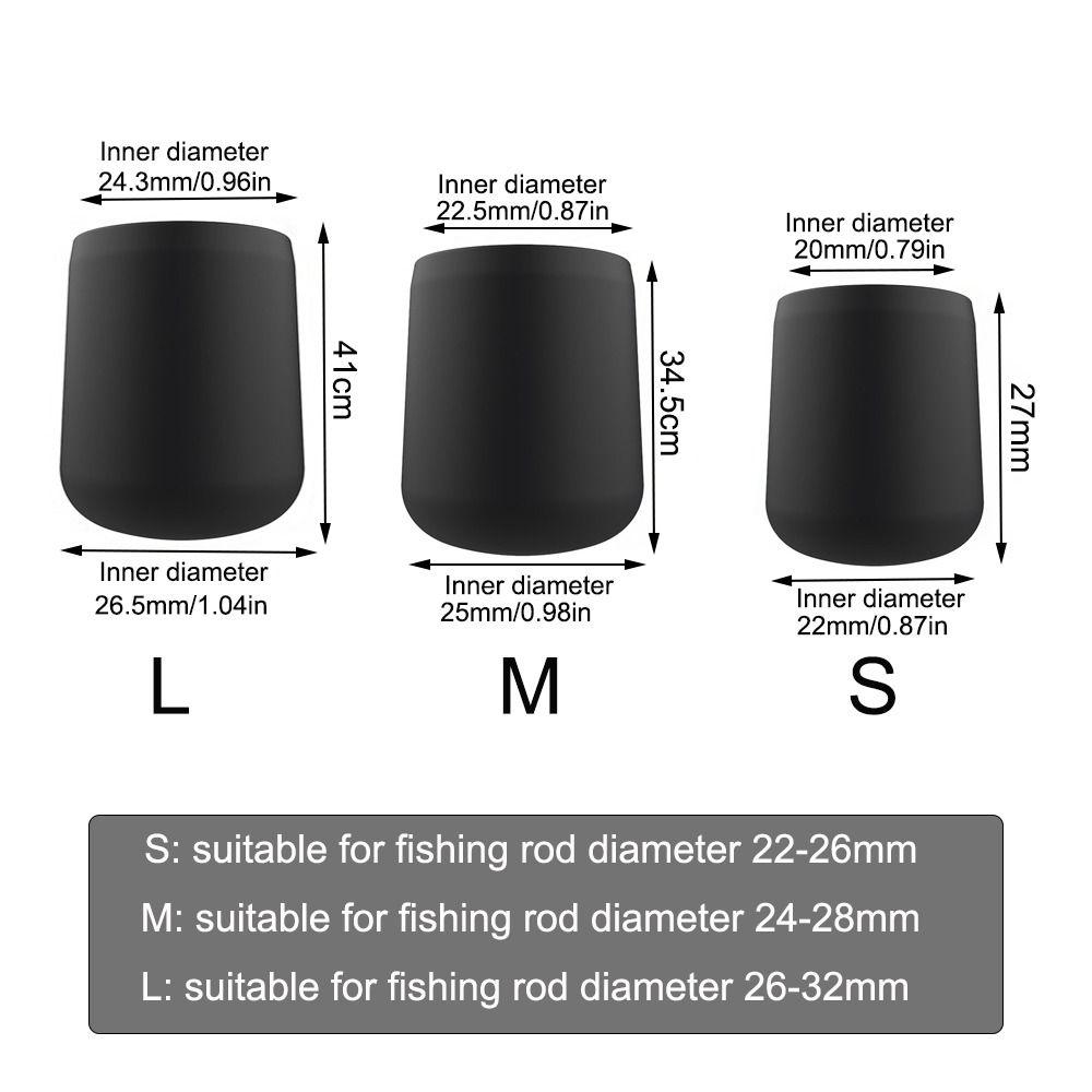 Прочная эластичность Заглушка для хвоста удилища Силиконовый задний блок Новая торцевая заглушка для удилища
