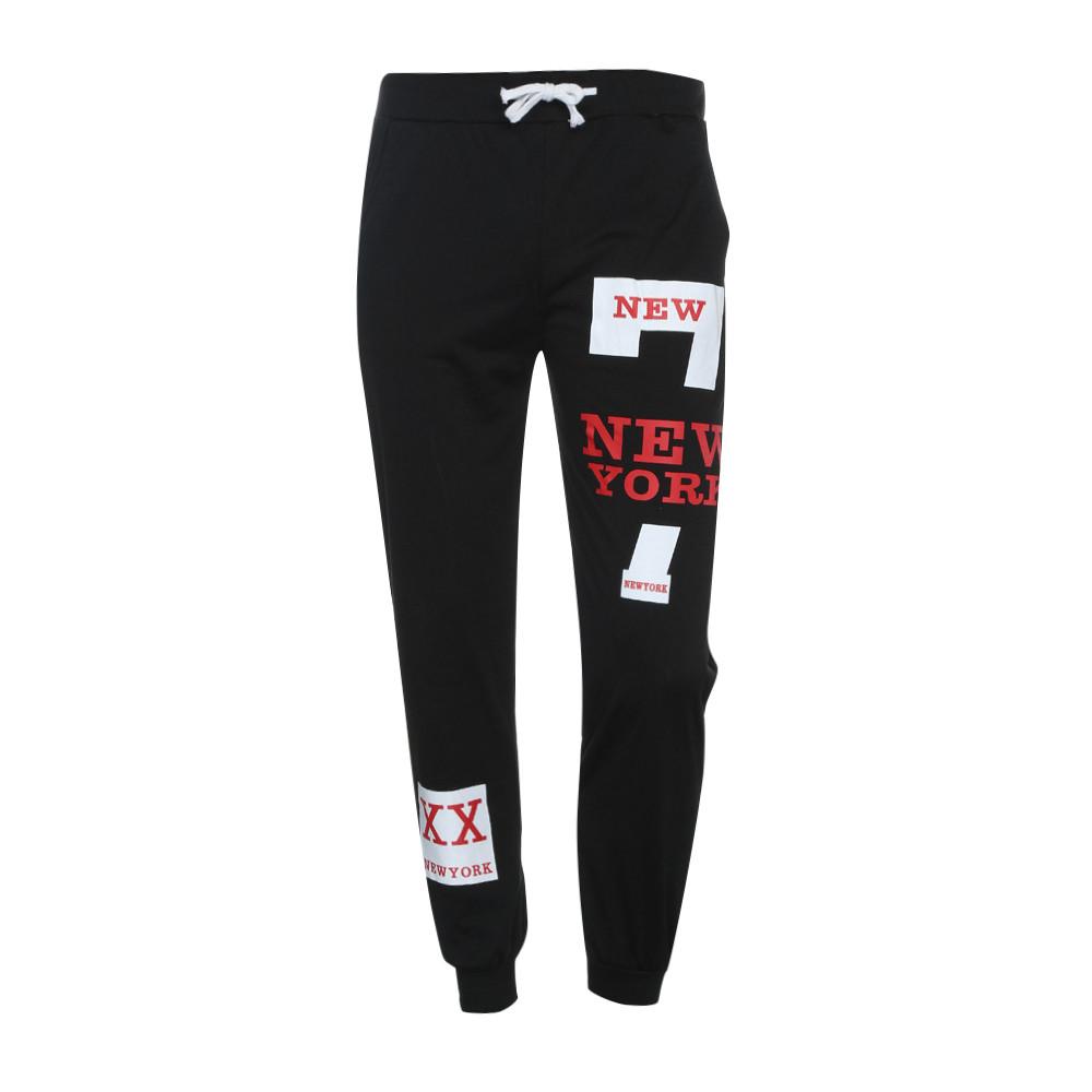 Мужские модные брюки с буквенным принтом, повседневные брюки, спортивные брюки