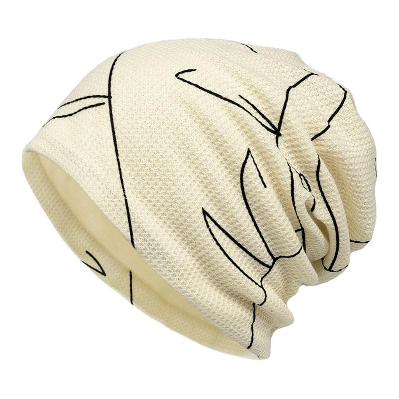 Women Fashion Skull Hat with Sun Protection and Warm Comfortable Turban Hat for Outdoor Activity and Travel Essential