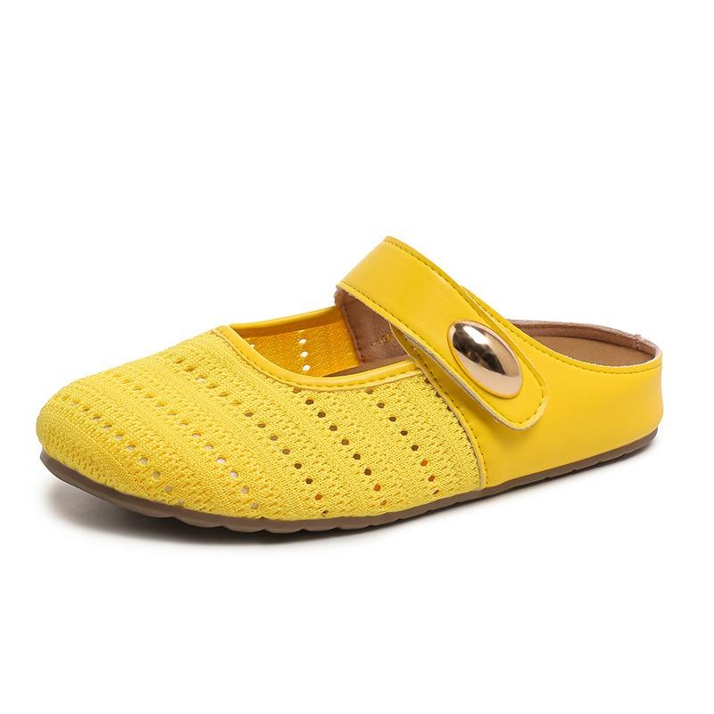 Толстая подошва, внутренняя высота, сумка на голову, полушлепанцы, женские летние, для улицы, новые, плетеные, сандалии на одной педали