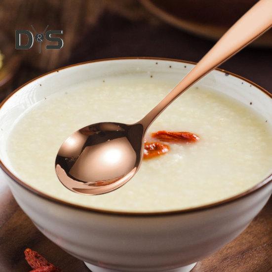 Ложка для супа, не содержащая BPA, пищевая ложка из нержавеющей стали, кухонная ложка с длинной ручкой, столовая посуда, инструмент