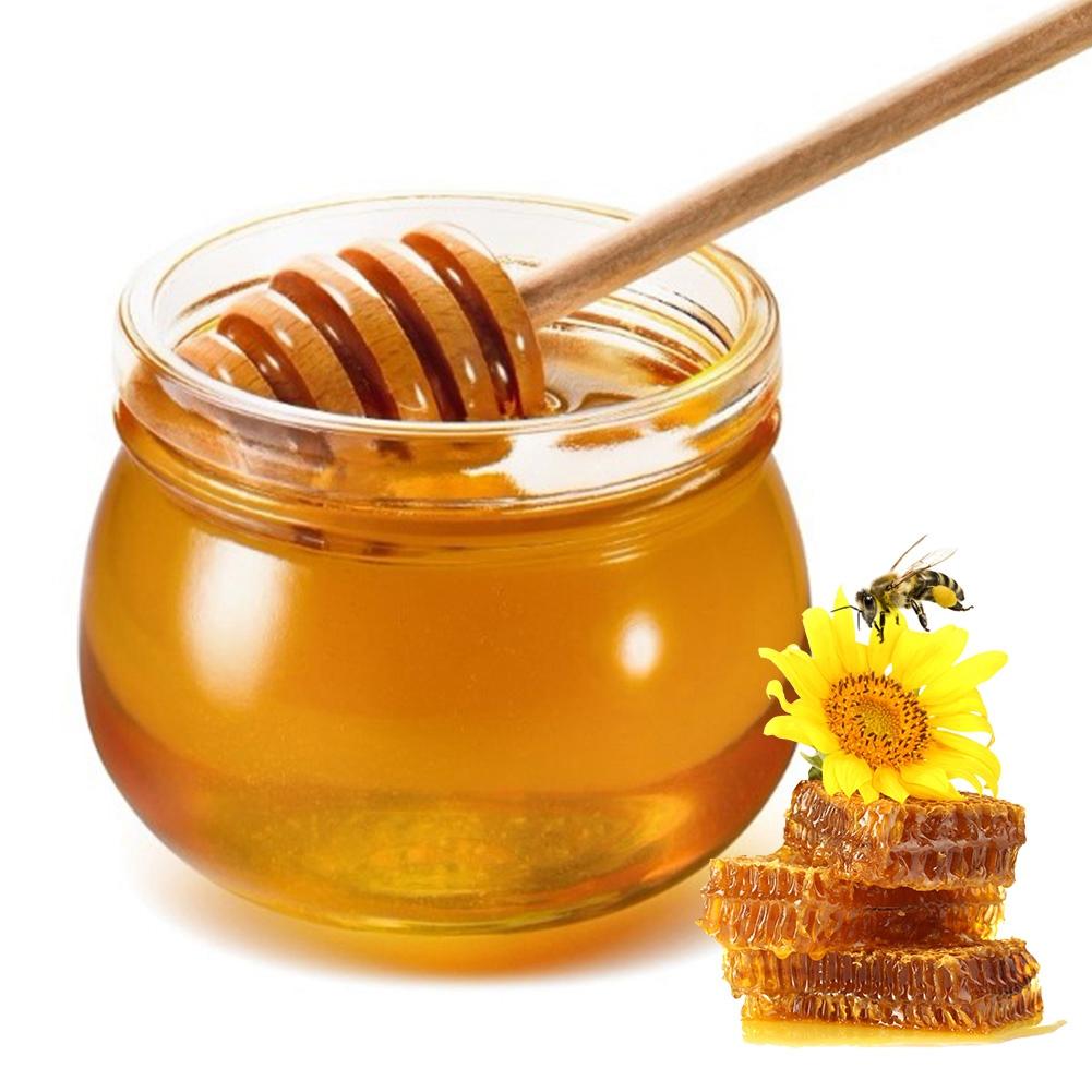 30Pcs Household Wooden Jam Honey Dipper Syrup Dispensing Collecting Stirring Rod Stick