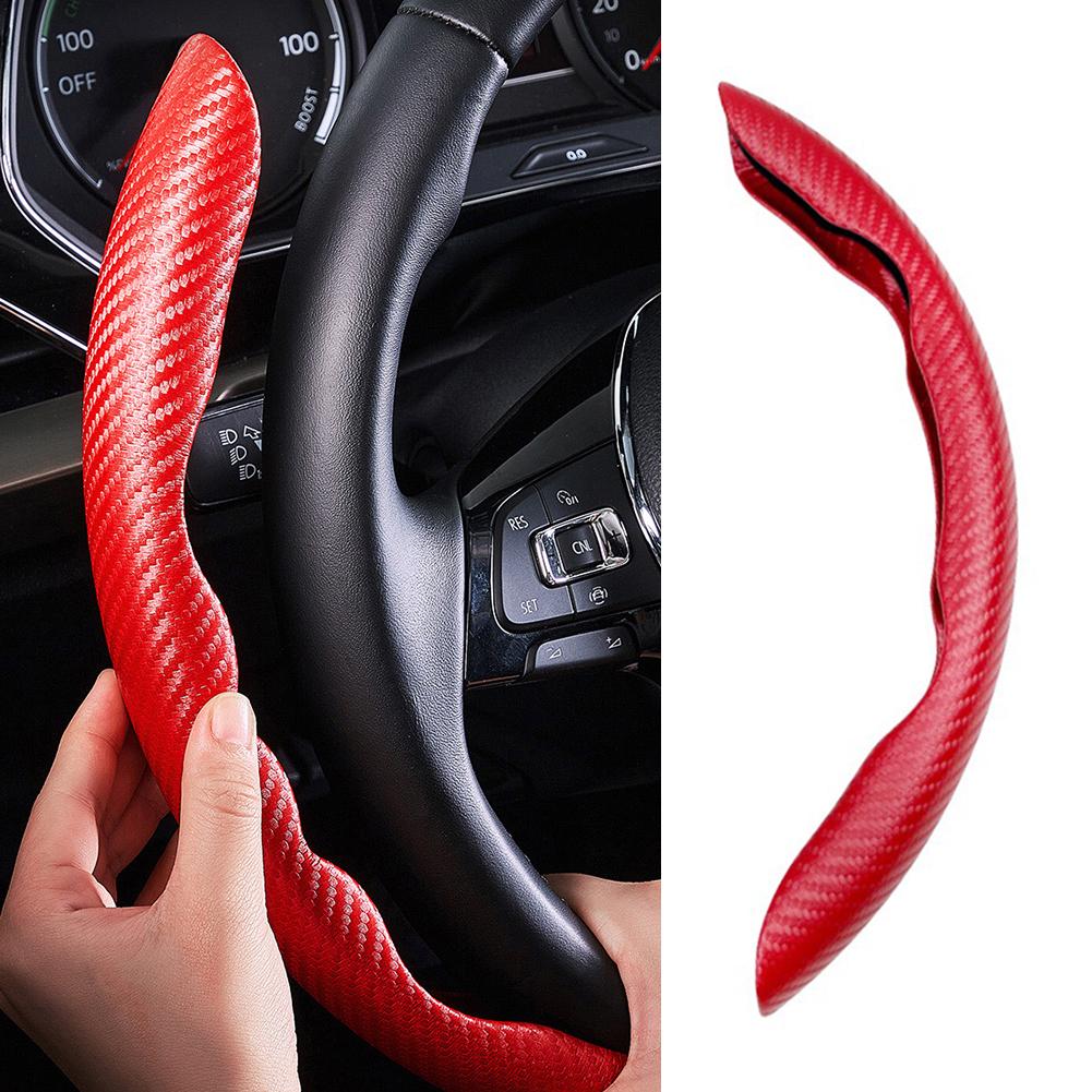 1 пара защитных ручек, универсальные автомобильные чехлы на руль, ручка из карбона, эргономика, украшение интерьера автомобиля