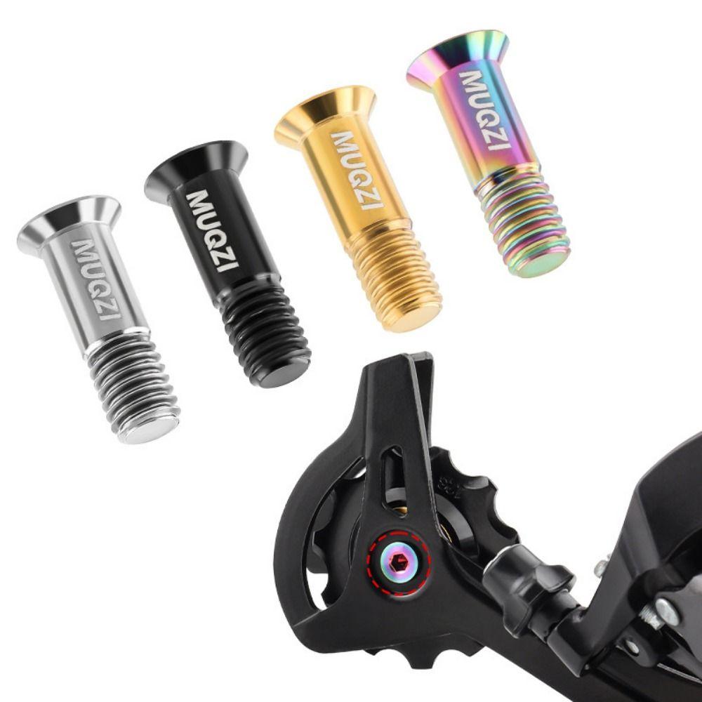 2PCS Fixed Bolts Rear Derailleur Pulley Fixing Bolts M5 Screws Bicycle Rear Guide Wheel Screw MTB
