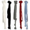 Knit Skinny Scarf For Women  Neckerchief Hangbag Handle Wrap for Women Handbag Wrap Handle Belt Choker
