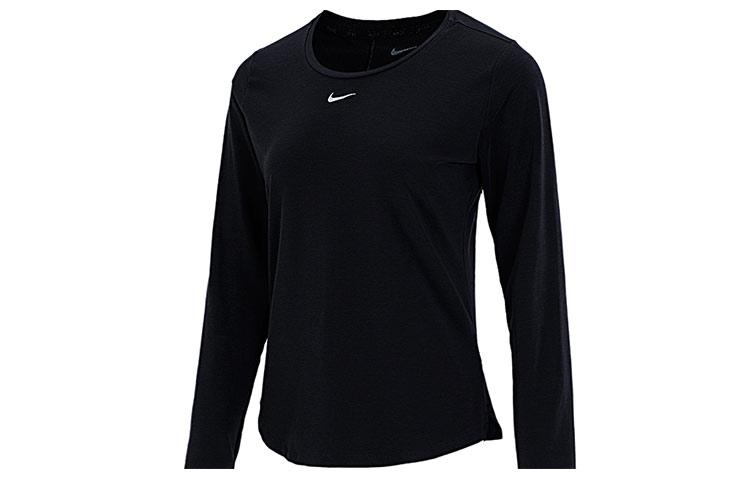 Nike Футболки Женские Черные С Круглым Вырезом Умеренные Другие DD0621-010