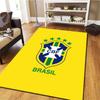 Brazil National Football Team Carpet Rug for Living Room Bedroom Home Sofa Decoration,Kids play Non-slip Floor Mat